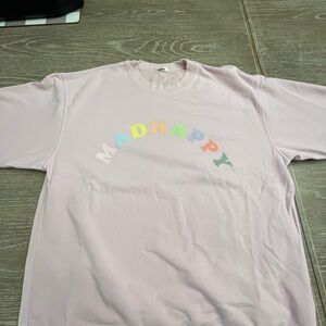 Madhappy Pastel pink sweatshirt with pastel letters. Unique color. XL!